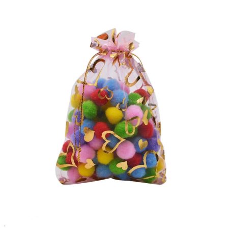100 PCS Gift Pouches Bag Organza Bags Jewelry Candy Packaging Bags, 11x16cm, 17x23cm