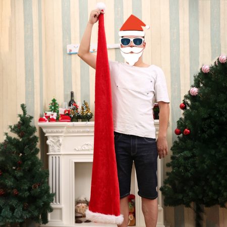 Christmas Products Super Long Plush Christmas Hats, Adult, Children
