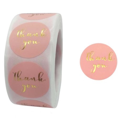 5 PCS  Hot Stamping Thank You Sticker Seal Sticker  Gift Wedding Decoration, C-09, C-04, C-10, C-11, C-21-25