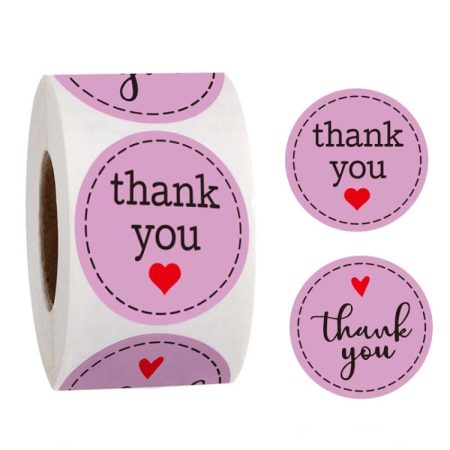 Roll Seal Sticker Thank You Sticker Flower Decoration Sticker Label, A-56, A-57, A-58, A-59