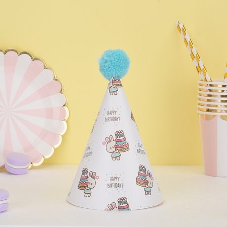 20 PCS Cute Children Bronzing Birthday Hats Cake Baking Decoration Party Hats, Cats, Unicorn, Wave Point, Daisy, Happy Birthday, Star & Moon Bronzing, Golden Ball Cap Happy Birthday, Golden Ball Cap 2 Monster, Golden Ball Cap Spaceman...
