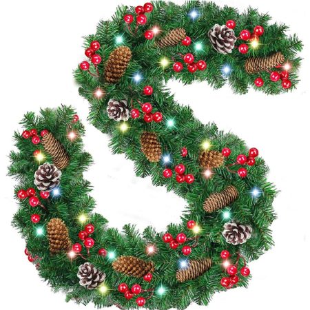270cm PVC Christmas Decoration Rattan Mall Bar Door Hanging Decoration, Rattan Mall Bar Door Hanging