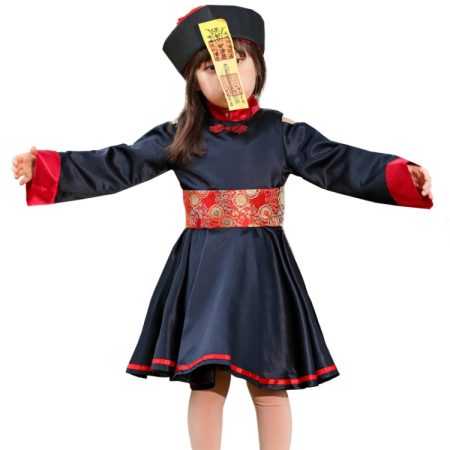 5812 Children Halloween Costumes Nightclubs Bars Carnival Parties Funny Role-Playing Horror Qing Dynasty Zombie Costumes, S, M, L