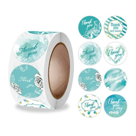 Floral Thank You Sticker Envelope Sealing Sticker, A-300, A-301, A-302, A-303