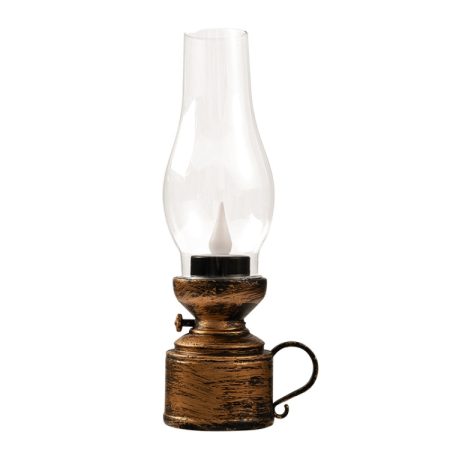 Retro Luminous Kerosene Lamp Christmas Simulation Oil Lamp Decoration, Spec:, Water-drop (Bronze), Water-drop (Black), Water-drop (White), Shaking (Bronze), Shaking (Black), Shaking (White)