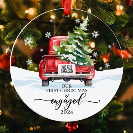 Christmas Acrylic Transparent Decoration Blessing Pendant Home Christmas Tree Ornament, Car, Cordate, Ocean, Deer, Xmas Tree, Merry, HOME