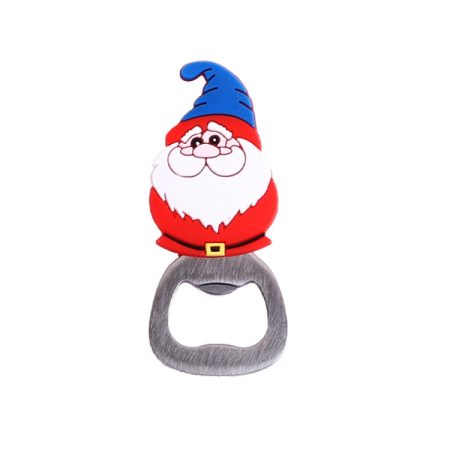 Magnetic Cute Cartoon Stainless Steel Bottle Opener Refrigerator Sticker Decoration, Santa Claus, Snowman, Christmas Tree, Bear