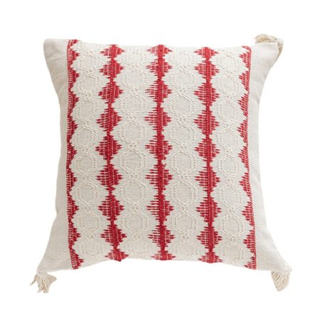45x45cm Christmas Jacquard Sofa Pillowcase Simple Recliner Pillow Cover, Pillow Core Not Included, Christmas Tree Wave, Christmas Ring, Christmas Ring Wave, Christmas Diamond Wave, Love Ring