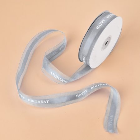 English Letter Colored Printed Ribbons Gift Bouquet Ribbons Bowknot Flowers Packaging Ribands , Size: 45m x 2.5cm, Color Satin Ribbons 4