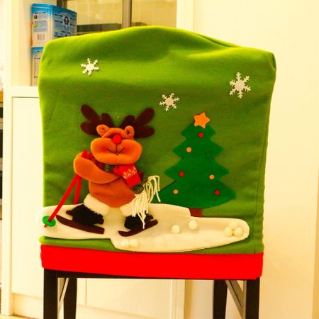 Christmas Dinner Table Decoration New Style Christmas Chair Cover, HC7060A, HC7060B, HC7060C