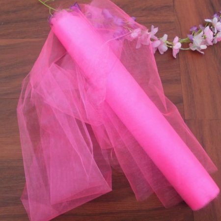 3pcs Tulle Roll Crystal Fabric Organza Tulle Roll Spool Decoration for Wedding Birthday Party, Size:2.5mx48cm, Red, Dark Pink, Light Pink, Light Purple, Dark Purple, Sky Blue, Royal Blue, White, Yellow, Green, Orange, Black, Rose Red