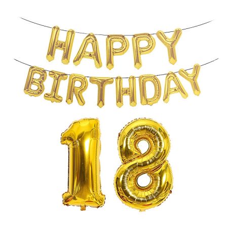 Birthday Decoration Aluminum Foil Balloon 40 Inch Big Number Aluminum Foil Balloon Decoration Set, 18, 21, 30, 40, 50, 60