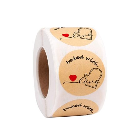 Baked Cake Food Holiday Decoration Label Sticker, 2.5cm / 1inch