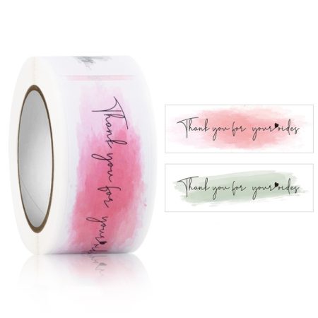 Rectangle Thank you for Your Order Sticker Seal Label, 2.5x7.5cm