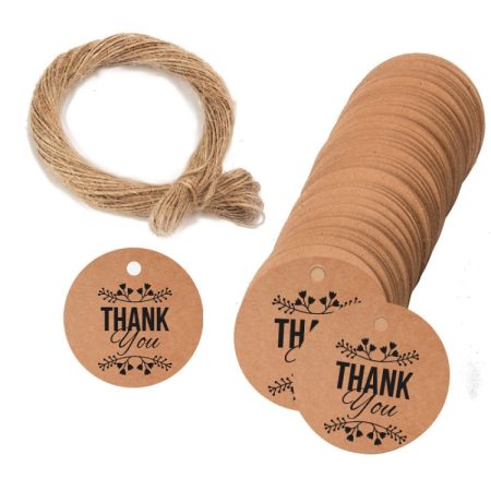 100pcs /Pack Kraft Paper Gift Tag With 20m Hemp Rope, L-01, L-02, L-03, L-04, L-05, L-06, L-07, L-08, L-09, L-10, L-11, L-12, L-13, L-14