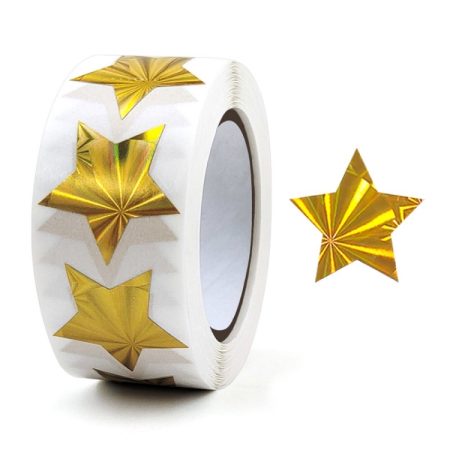 Colorful Stars Thank You Stickers Gift Wrap Decorative Sealing Stickers, 25mm