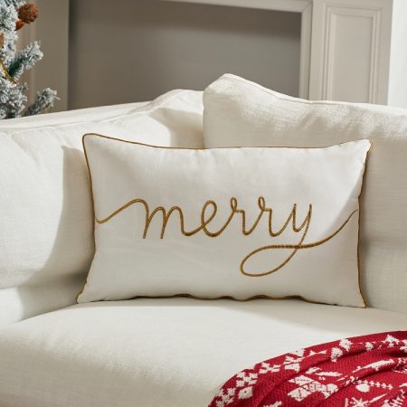 Christmas Pillowcase Holiday Decorative Cushion Cover, Pillow Core Not Included, 30x50cm
